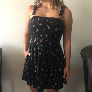 Floral overall dress